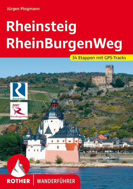Cover: 9783763343546 | Rheinsteig - RheinBurgenWeg | 34 Etappen mit GPS-Tracks | Plogmann