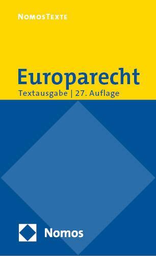 Cover: 9783848789986 | Europarecht | Roland Bieber | Taschenbuch | broschiert | 905 S. | 2022
