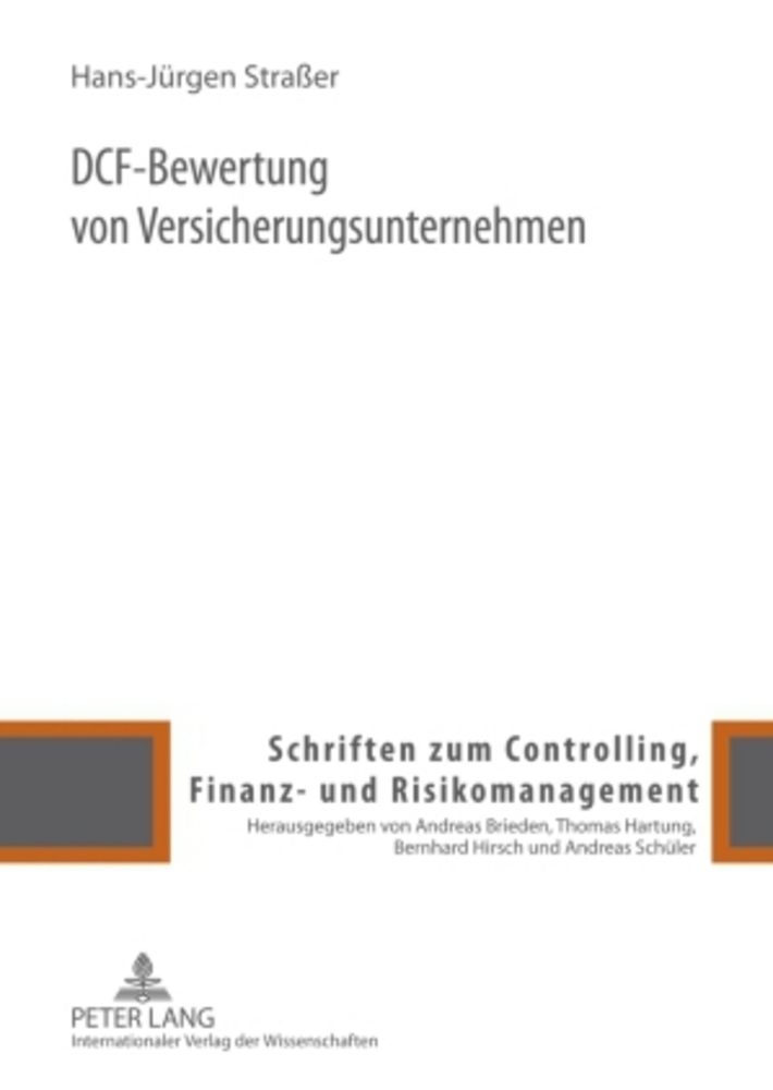 Cover: 9783631586747 | DCF-Bewertung von Versicherungsunternehmen | Hans-Jürgen Straßer