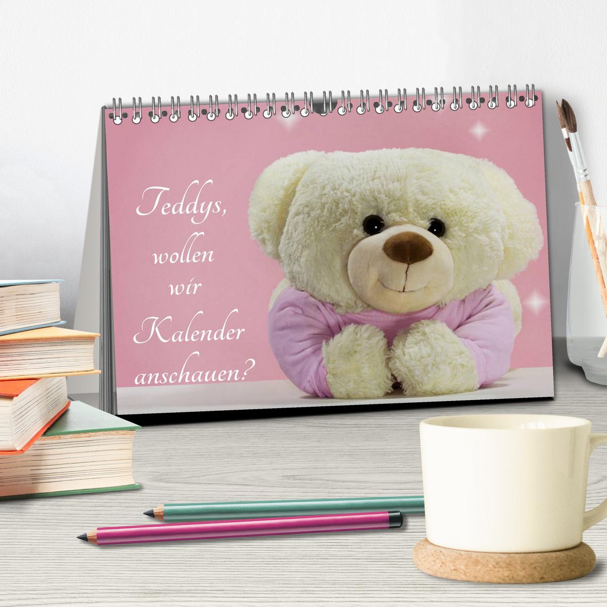 Bild: 9783435501601 | Teddys, wollen wir Kalender anschauen? (Tischkalender 2025 DIN A5...