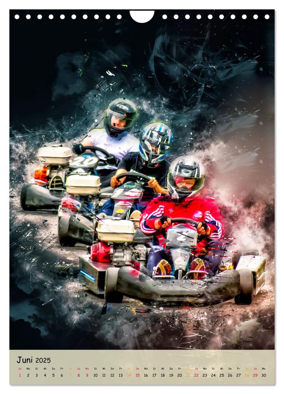 Bild: 9783435911554 | Gokart spektakulär (Wandkalender 2025 DIN A4 hoch), CALVENDO...