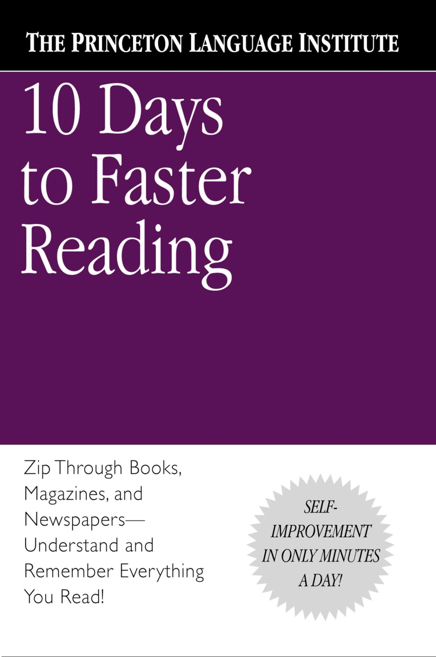 Cover: 9780446676670 | 10 Days to Faster Reading | The Princeton Language Institute (u. a.)