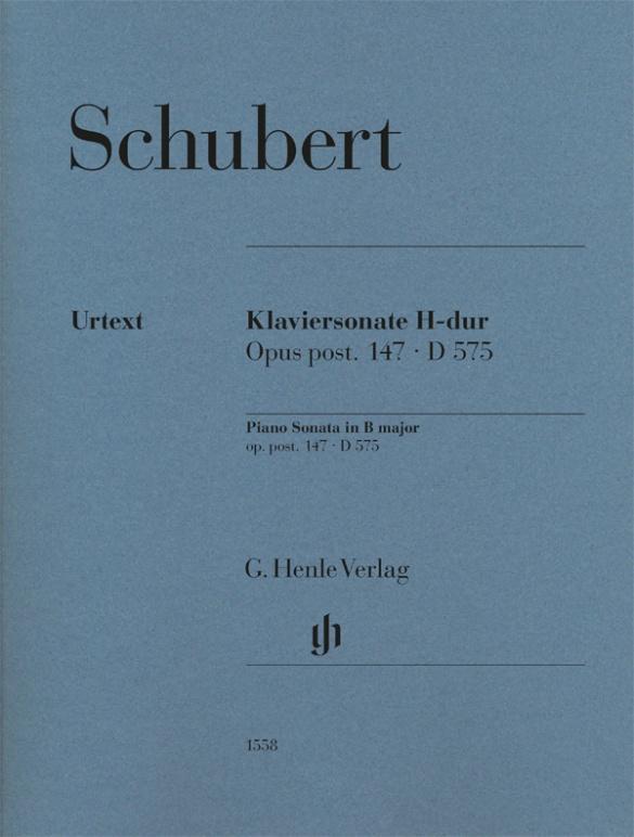 Cover: 9790201815589 | Franz Schubert - Klaviersonate H-dur op. post. 147 D 575 | Rahmer