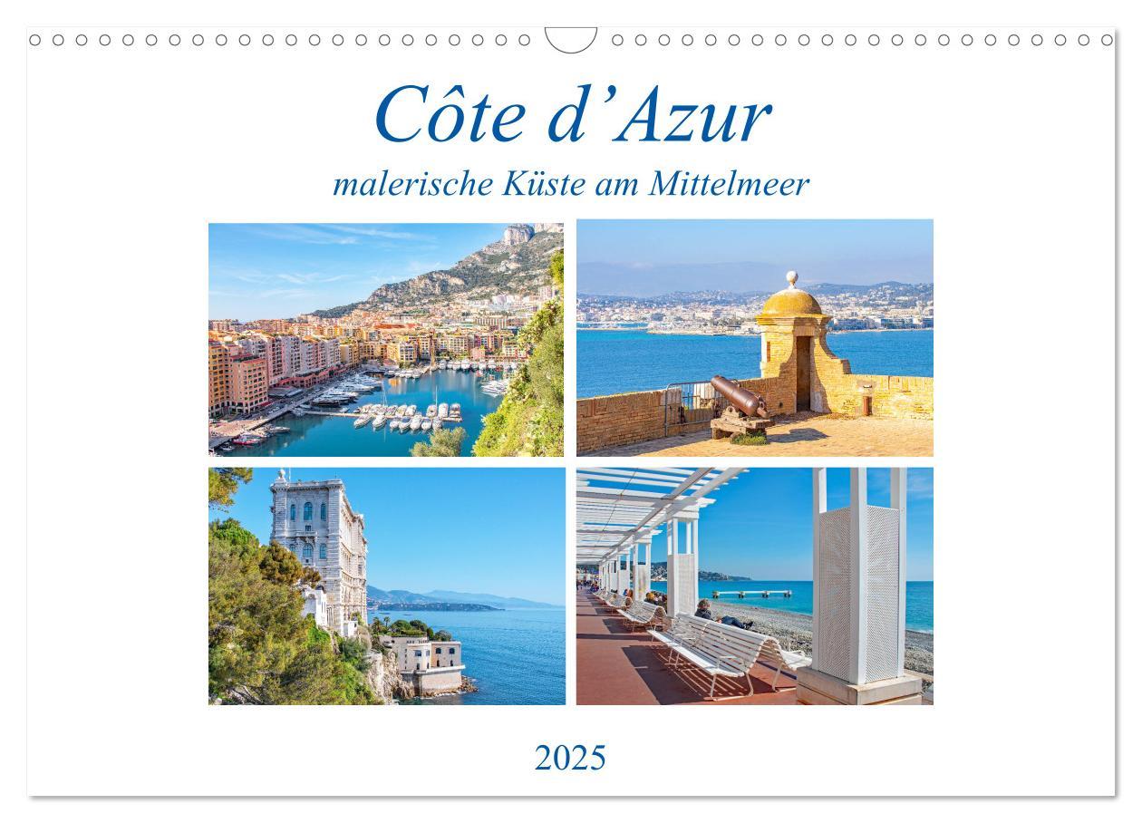 Cover: 9783435122851 | Côte d¿Azur - malerische Küste am Mittelmeer (Wandkalender 2025 DIN...