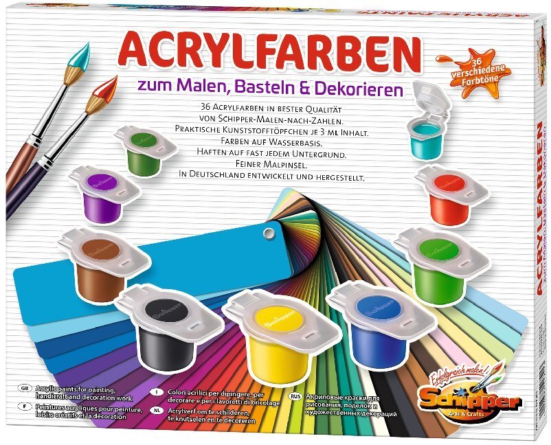 Cover: 4000887517413 | Malen nach Zahlen, 36 Acrylfarben | Stück | In Schachtel | Deutsch
