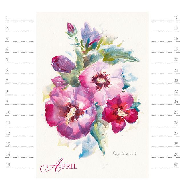 Bild: 9783861928102 | Blütenzauber | immerwährender Geburtstags- und Tischkalender | SPIRALB