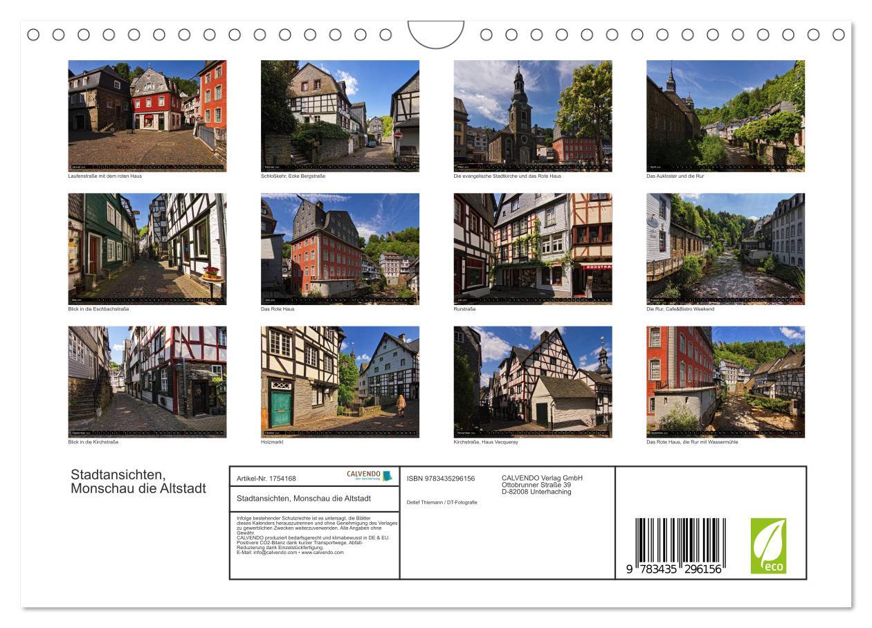 Bild: 9783435296156 | Stadtansichten, Monschau die Altstadt (Wandkalender 2025 DIN A4...