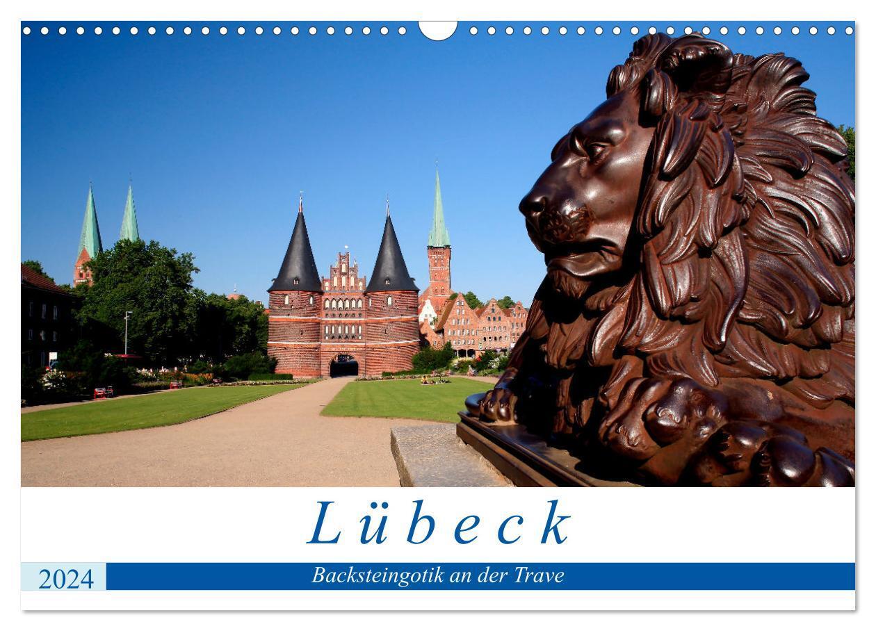 Cover: 9783675549760 | Lübeck Backsteingotik an der Trave (Wandkalender 2024 DIN A3 quer),...