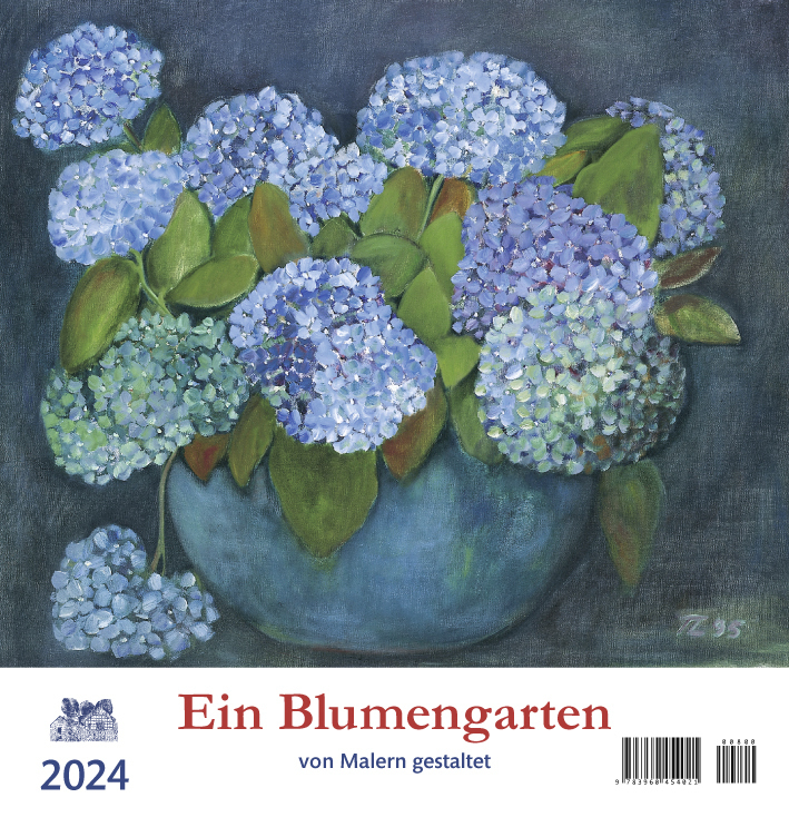 Cover: 9783960454021 | Ein Blumengarten 2024 | von Malern gestaltet | Kalender | 13 S. | 2024