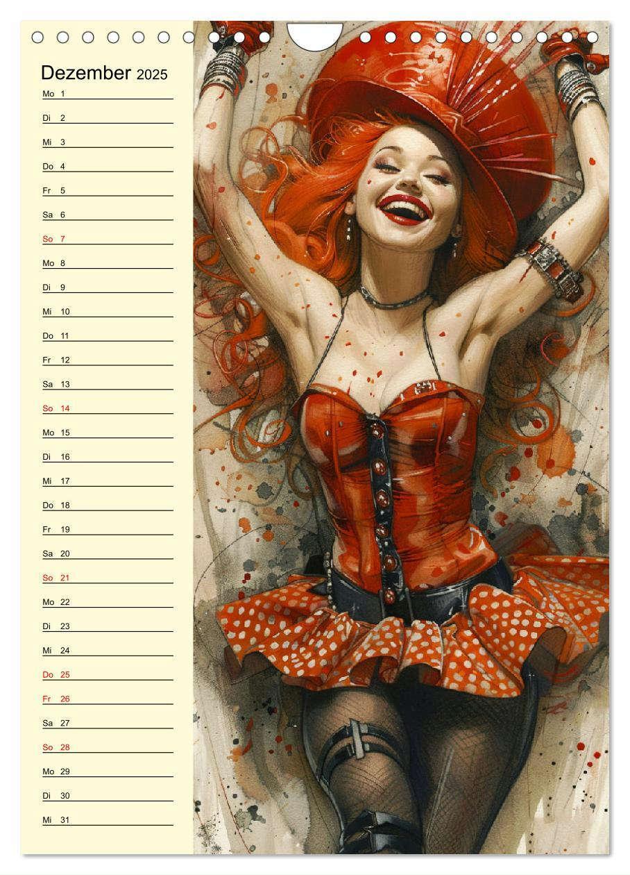 Bild: 9783457128770 | Sexy Pin-up-Girls. Moderne Kunst im Retro-Stil (Wandkalender 2025...