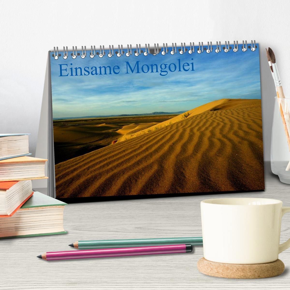 Bild: 9783435718368 | Einsame Mongolei (Tischkalender 2025 DIN A5 quer), CALVENDO...