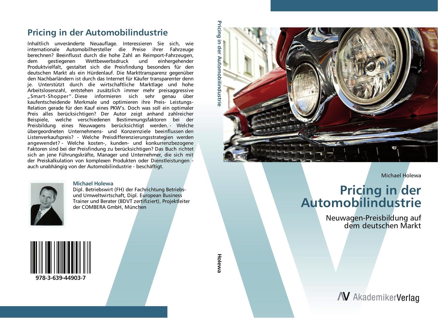 Cover: 9783639449037 | Pricing in der Automobilindustrie | Michael Holewa | Taschenbuch