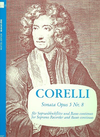 Cover: 9790204531271 | Sonata in a-moll op. 5 no. 8 | Arcangelo Corelli | Buch