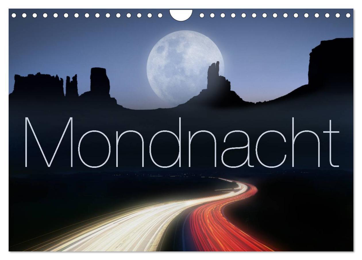Cover: 9783383432613 | Mondnacht (Wandkalender 2024 DIN A4 quer), CALVENDO Monatskalender