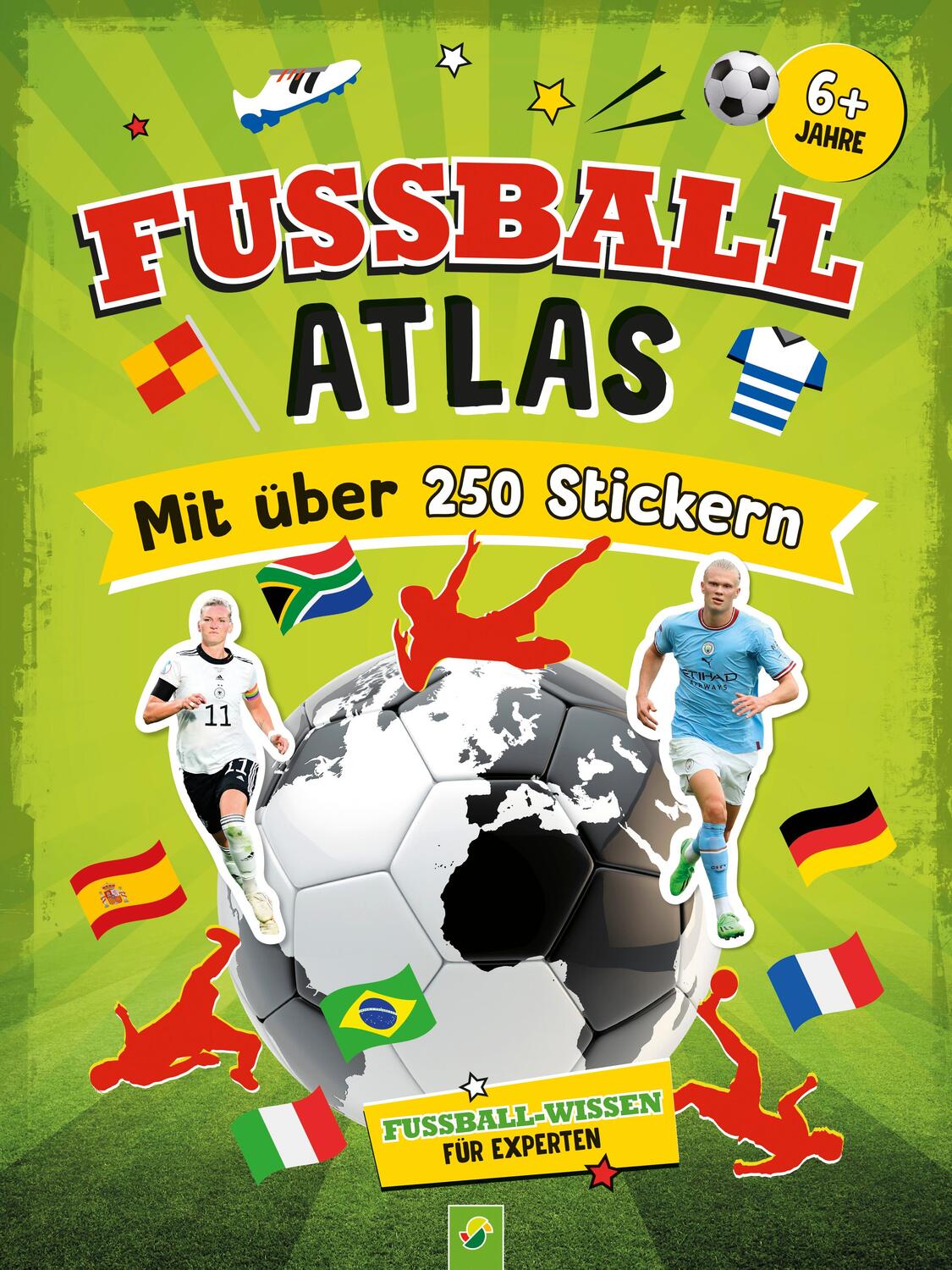 Cover: 9783849942557 | Fußball-Atlas. Mit über 250 Stickern | Jonas Kozinowski | Taschenbuch