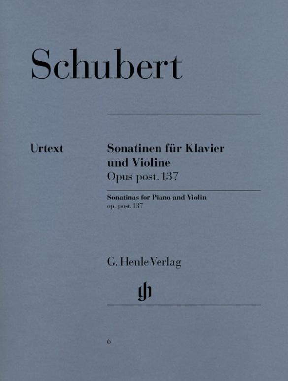 Cover: 9790201800066 | Sonatinen für Klavier und Violine op. post. 137 | Franz Schubert