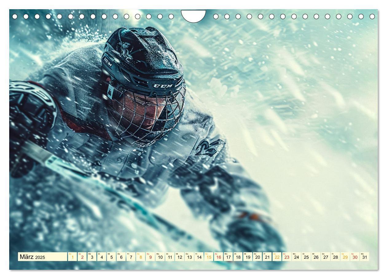 Bild: 9783383776915 | Eishockey - tolle Momente (Wandkalender 2025 DIN A4 quer), CALVENDO...