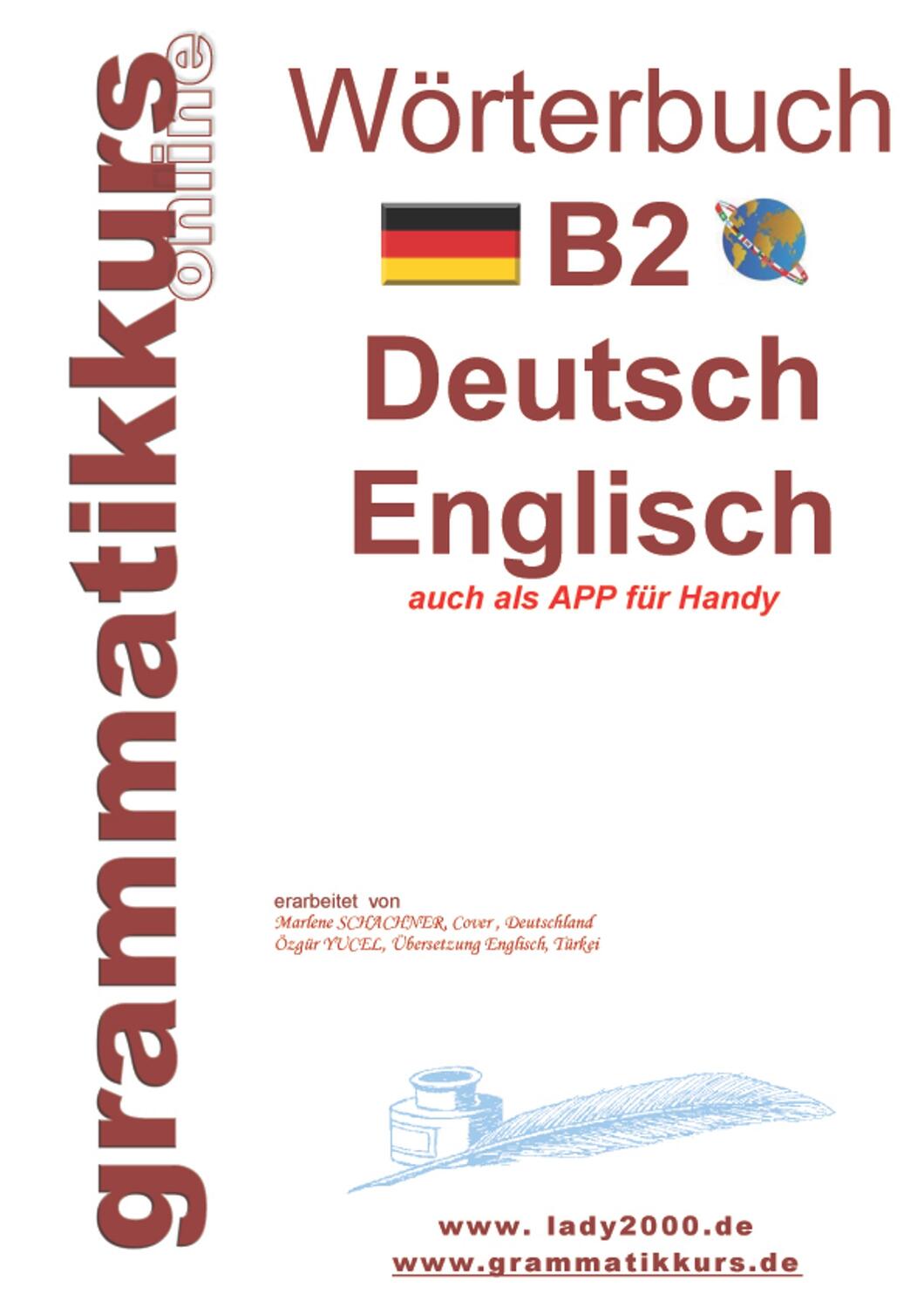 Cover: 9783734797941 | Wörterbuch B2 Deutsch - Englisch | Marlene Schachner | Taschenbuch