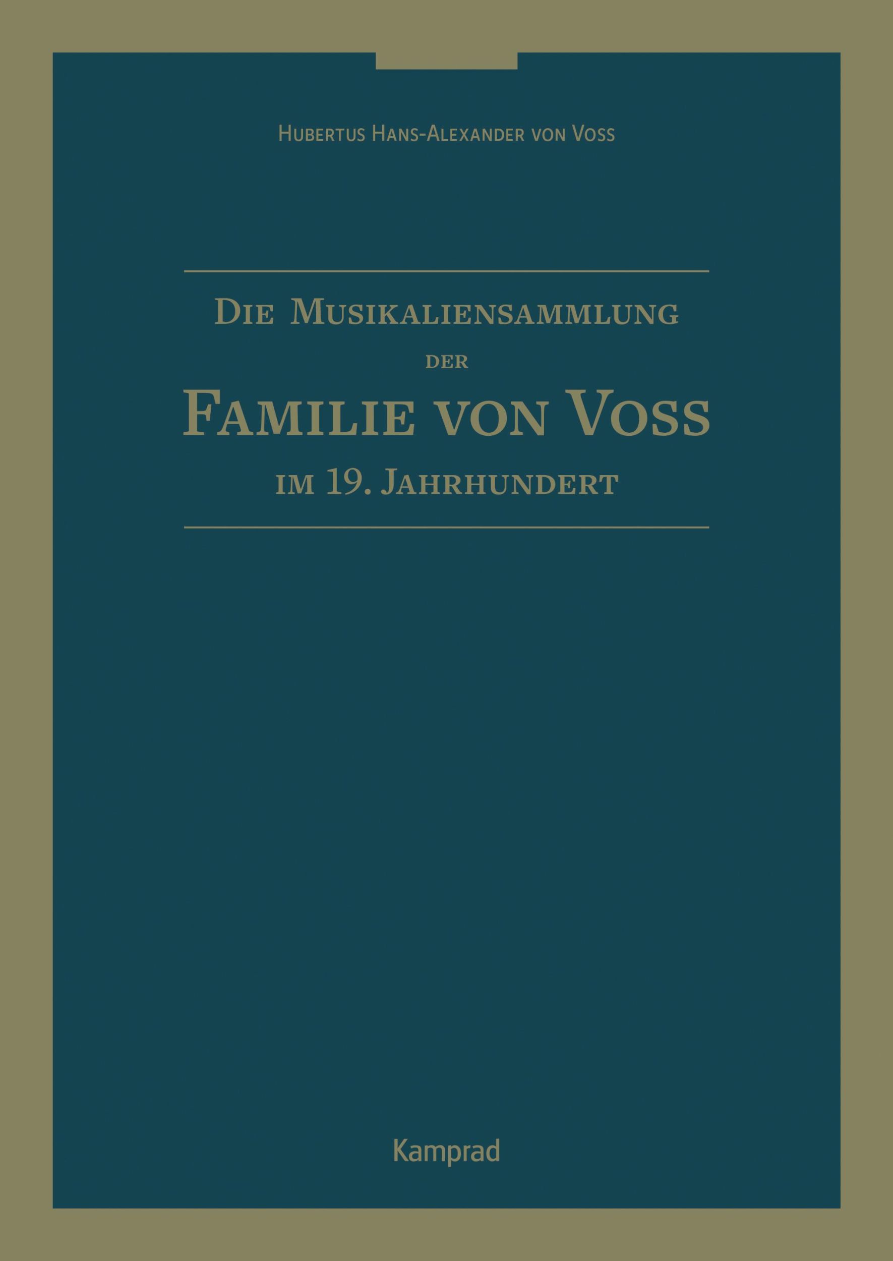 Cover: 9783987530081 | Die Musikaliensammlung der Familie von Voß im 19. Jahrhundert | Voß