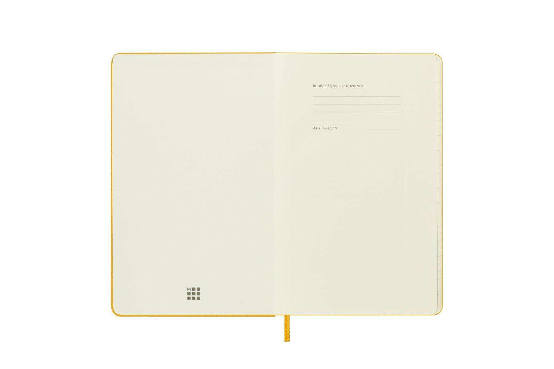 Bild: 8056598853070 | Moleskine Classic Notebook, Large, Ruled, Orange Yellow, Silk Hard...