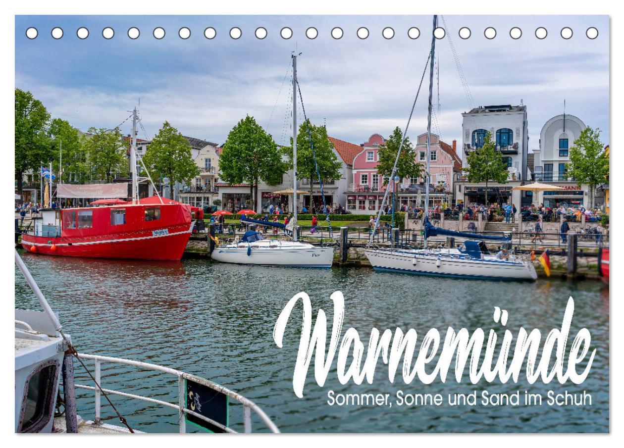 Cover: 9783435227297 | Warnemünde - Sommer, Sonne und Sand im Schuh (Tischkalender 2025...