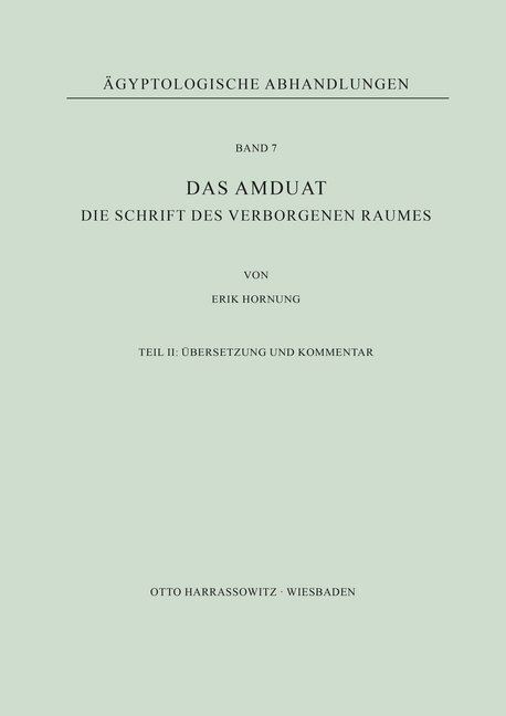 Cover: 9783447000512 | Das Amduat | Erik Hornung | Taschenbuch | Deutsch | Harrassowitz