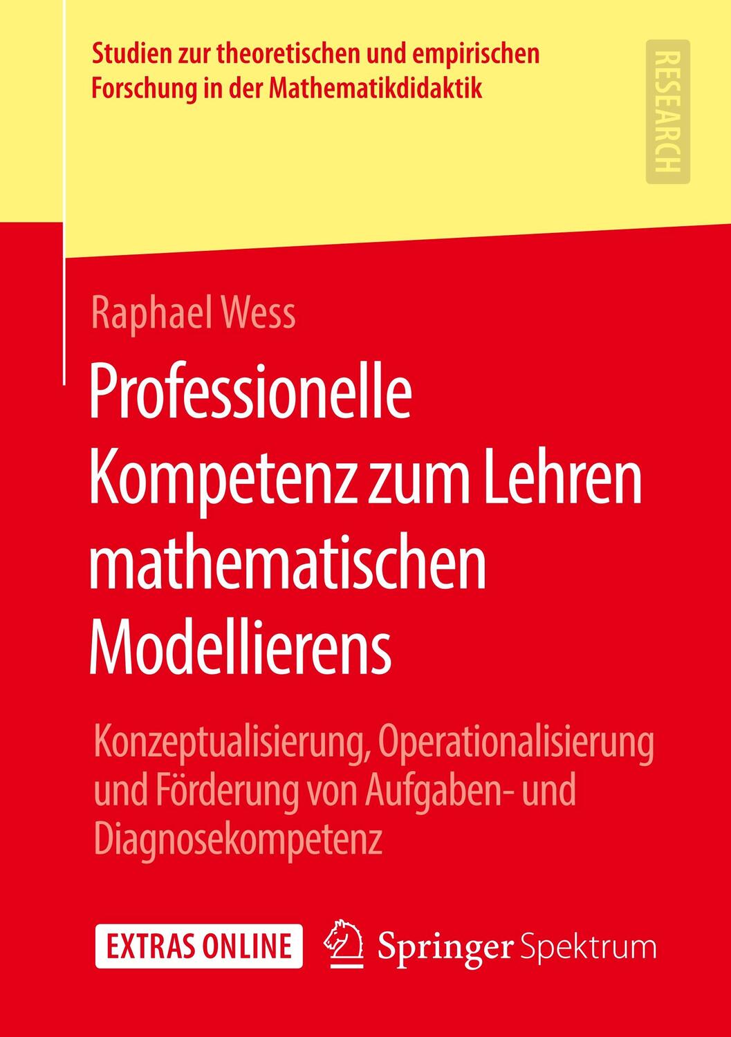 Cover: 9783658298005 | Professionelle Kompetenz zum Lehren mathematischen Modellierens | Wess