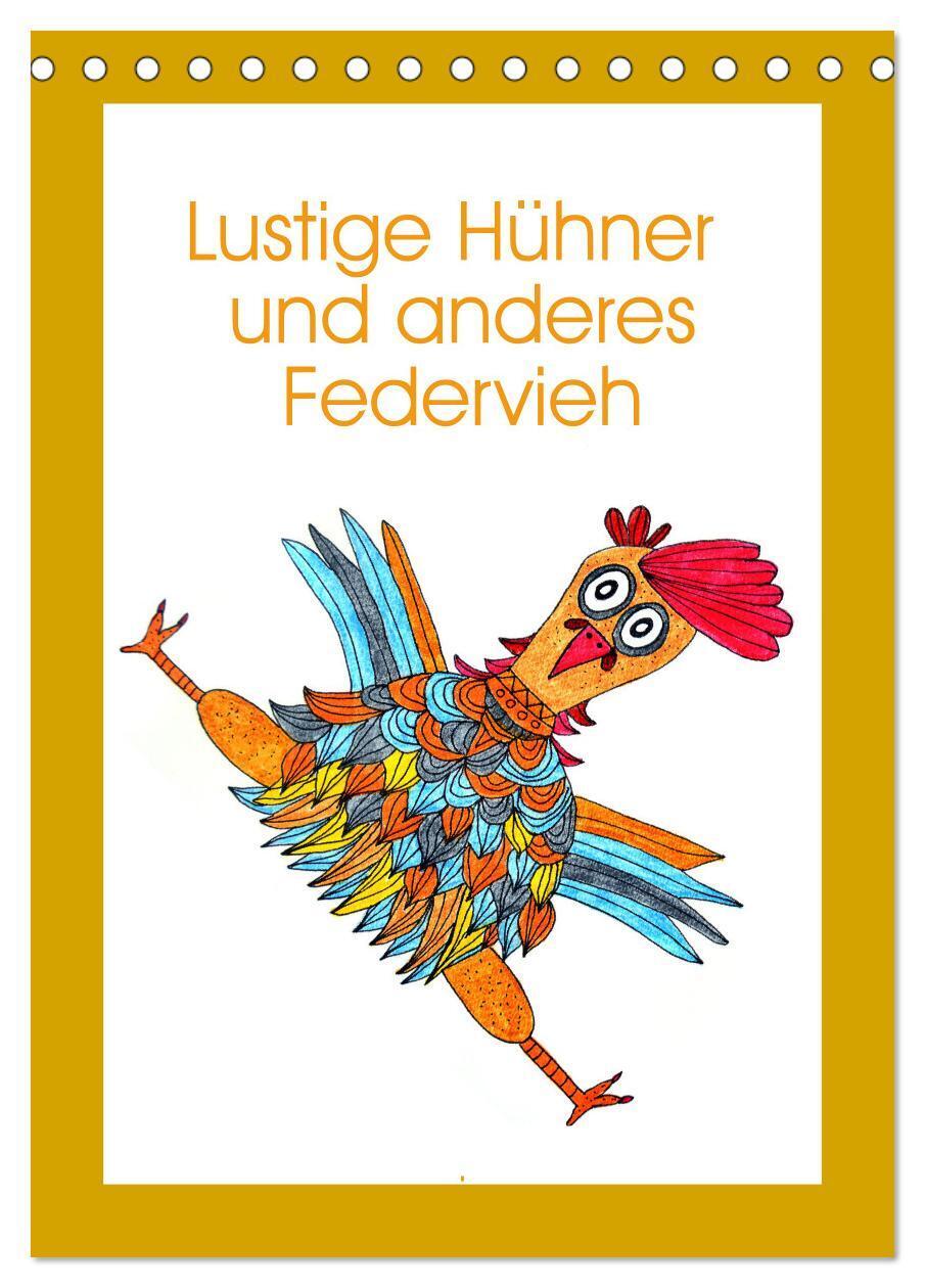 Cover: 9783675799332 | Lustige Hühner und anderes Federvieh (Tischkalender 2024 DIN A5...