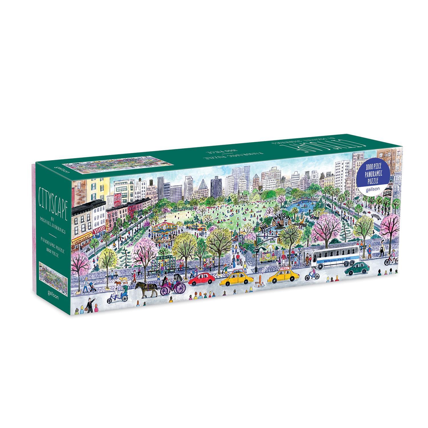 Cover: 9780735365384 | Michael Storrings Cityscape 1000 Piece Panoramic Puzzle | Galison