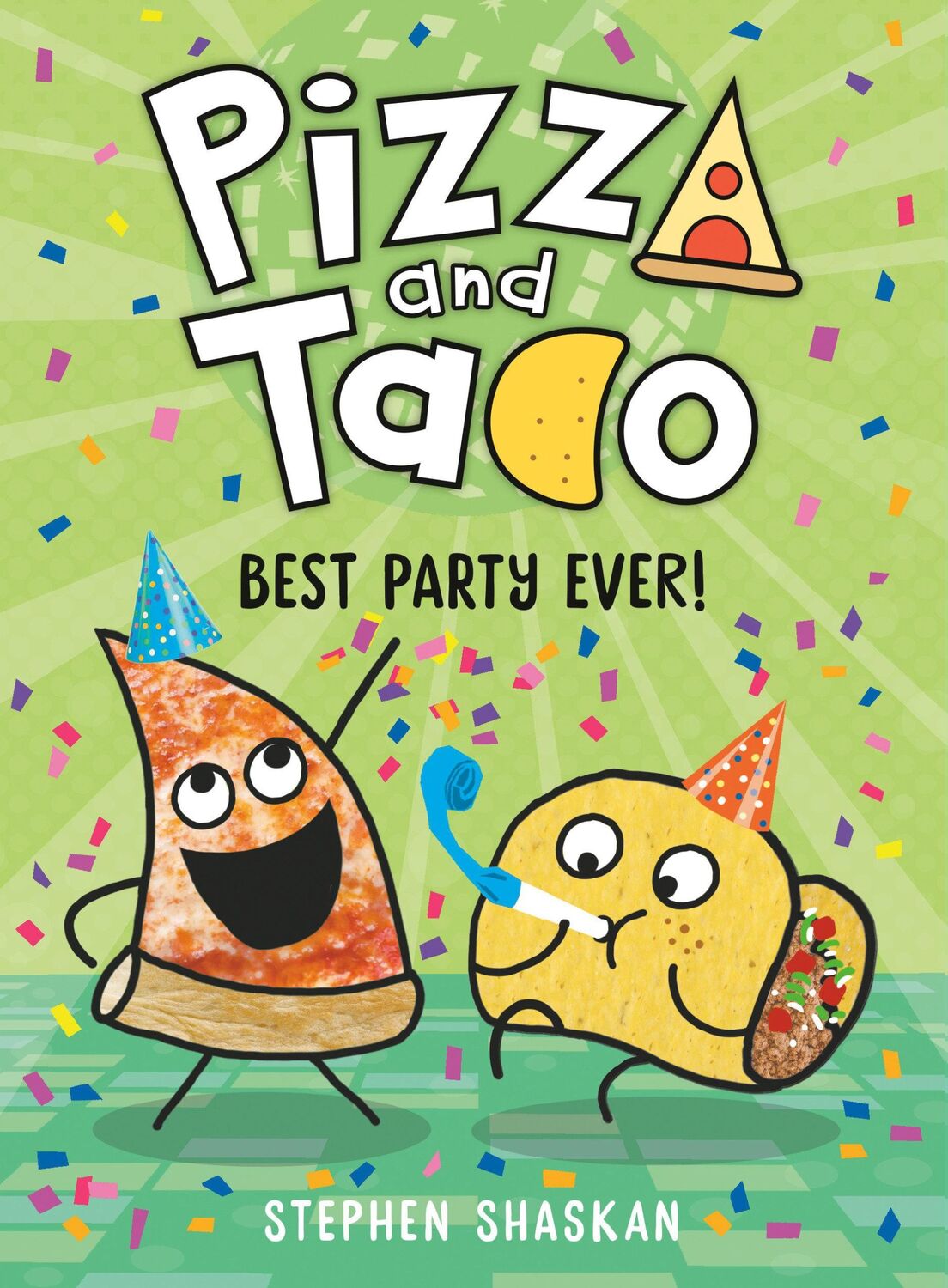 Cover: 9780593123348 | Pizza and Taco: Best Party Ever! | (A Graphic Novel) | Stephen Shaskan