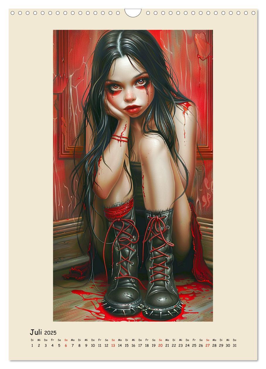 Bild: 9783457126783 | Gothic-Girls. Bizzare Comic-Art (Wandkalender 2025 DIN A3 hoch),...