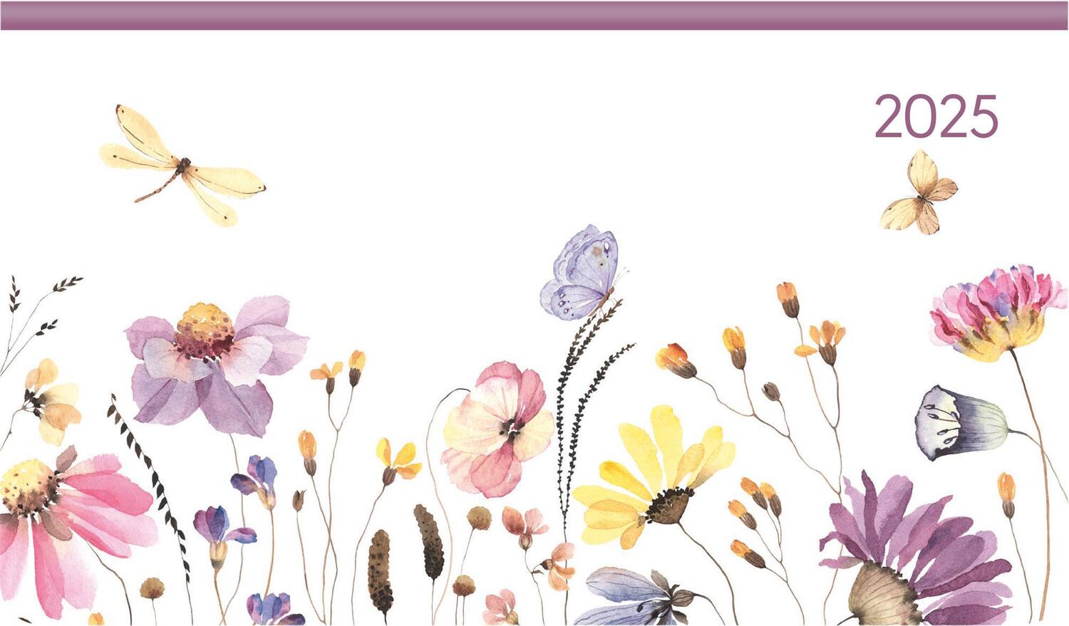 Cover: 4251732342586 | Ladytimer Pad Flower Field 2025 - Taschen-Kalender 15,6x9 cm -...