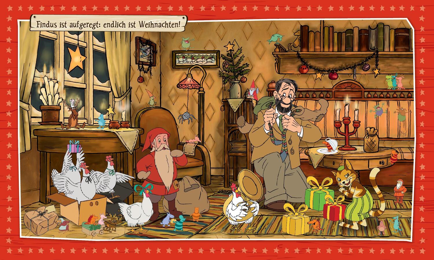 Bild: 9783961292189 | Wimmeliges Weihnachtsfest mit Pettersson und Findus | Buch | 16 S.