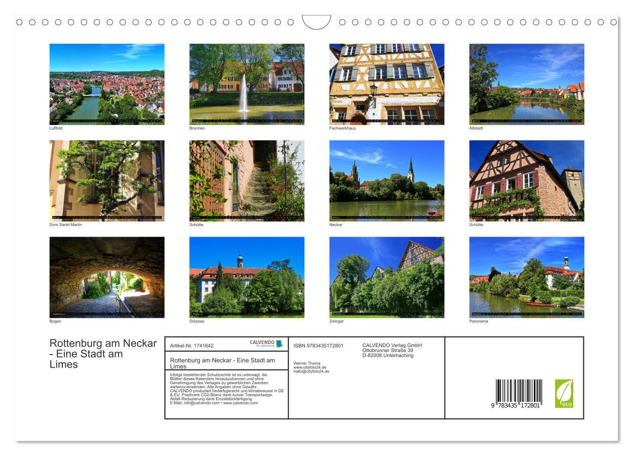 Bild: 9783435172801 | Rottenburg am Neckar - Eine Stadt am Limes (Wandkalender 2025 DIN...