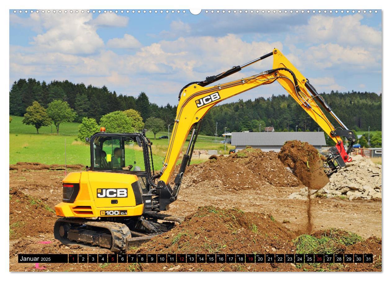 Bild: 9783435294015 | Baufahrzeuge auf der Baustelle (hochwertiger Premium Wandkalender...