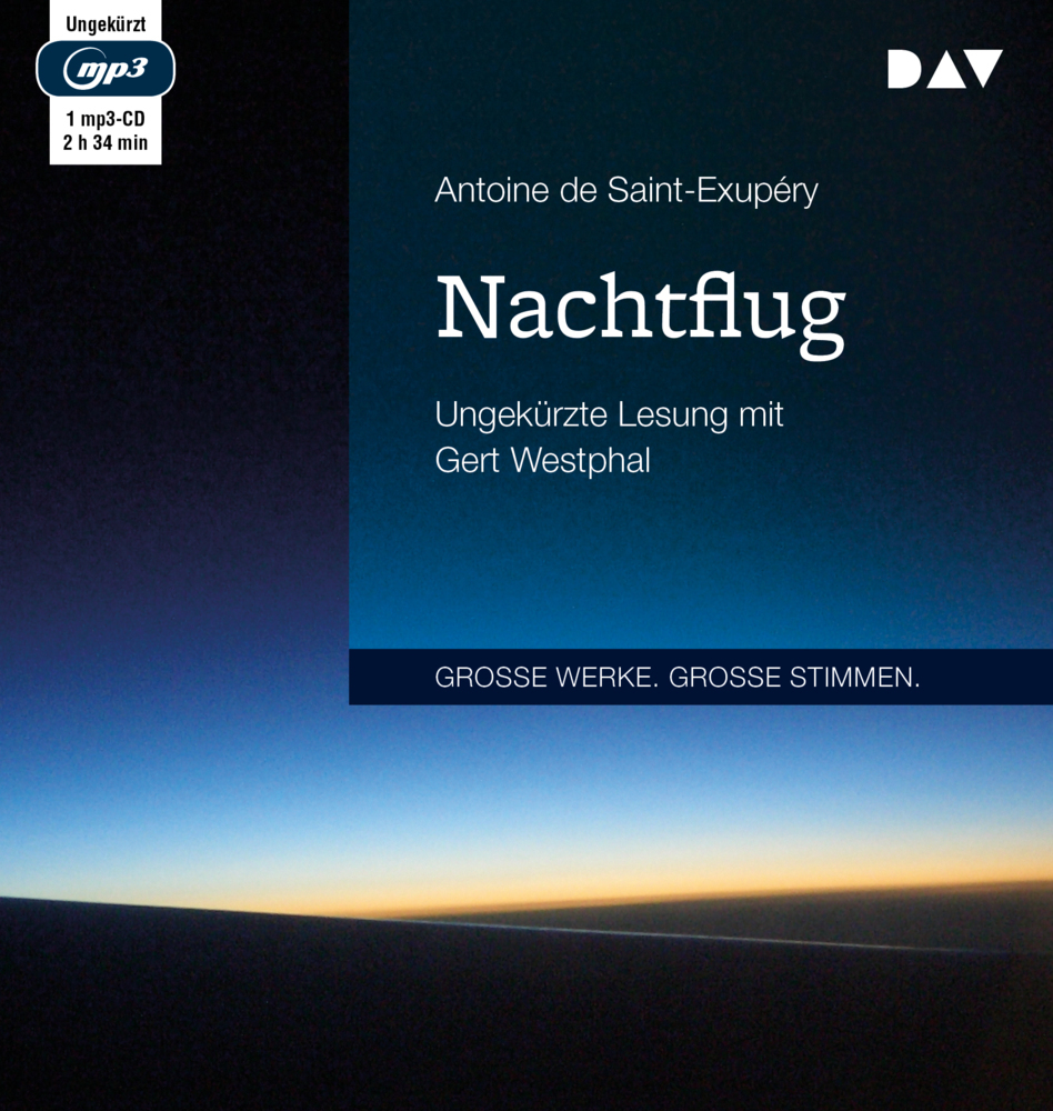 Cover: 9783742409102 | Nachtflug, 1 Audio-CD, 1 MP3 | Antoine de Saint-Exupéry | Audio-CD