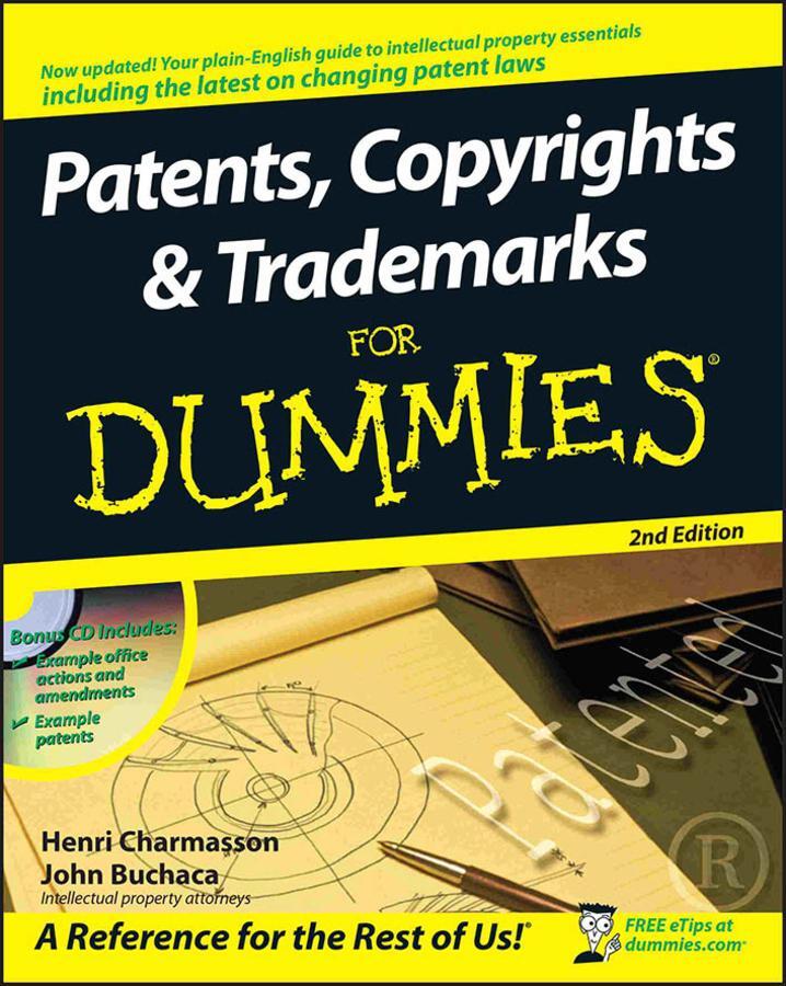 Cover: 9780470339459 | Patents, Copyrights and Trademarks For Dummies | Charmasson (u. a.)