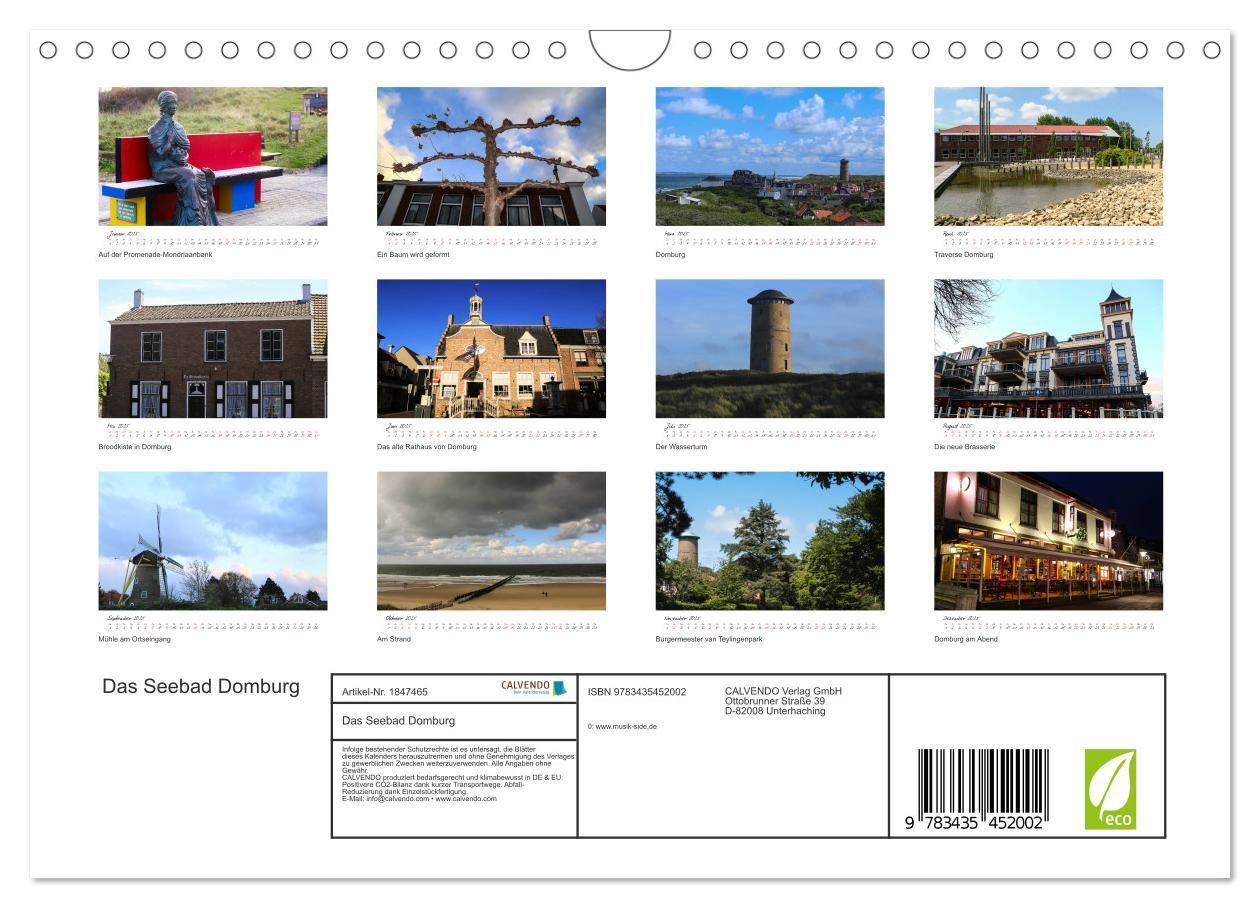 Bild: 9783435452002 | Das Seebad Domburg (Wandkalender 2025 DIN A4 quer), CALVENDO...