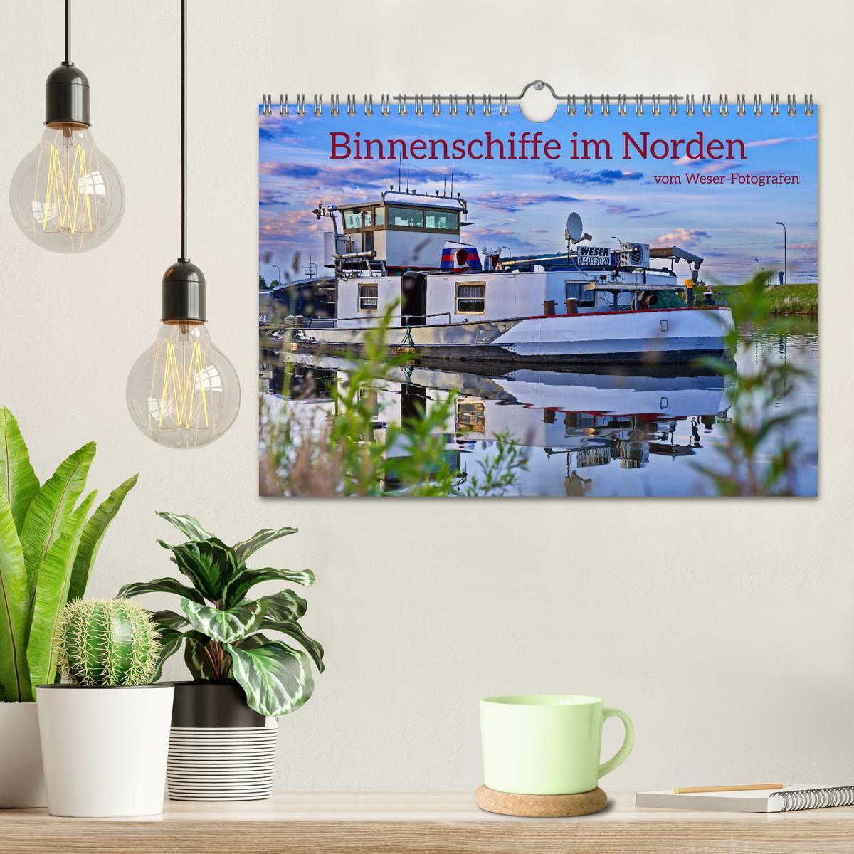 Bild: 9783457160503 | Binnenschiffe im Norden (Wandkalender 2025 DIN A4 quer), CALVENDO...