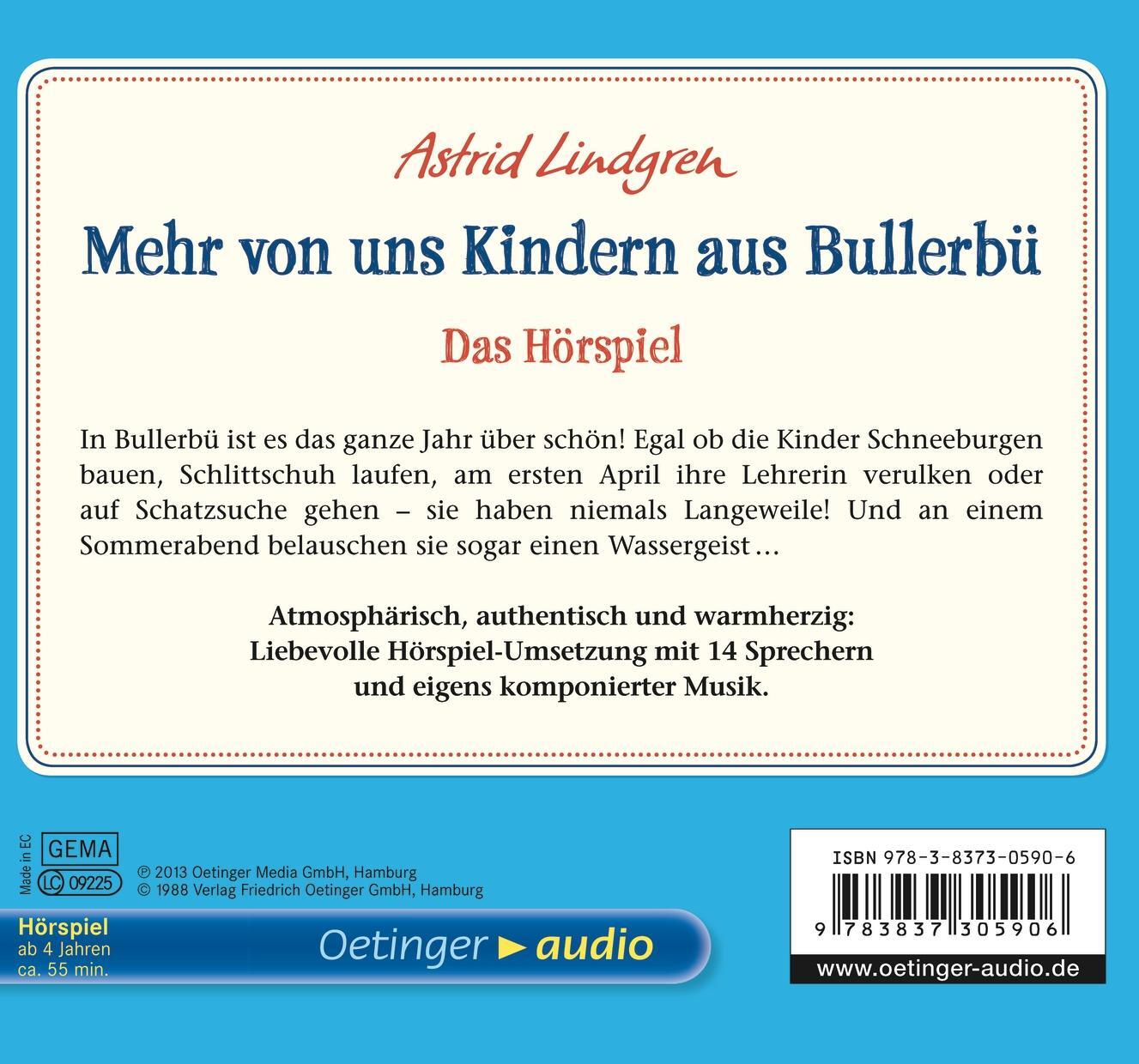 Rückseite: 9783837305906 | Mehr von uns Kindern aus Bullerbü - Das Hörspiel (CD) | Audio-CD