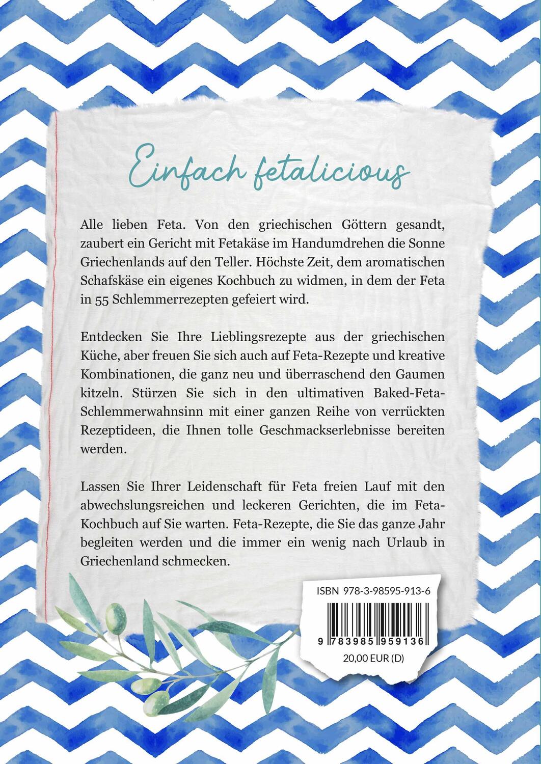 Rückseite: 9783985959136 | Verrückt nach Feta | Bettina Meiselbach | Buch | 128 S. | Deutsch