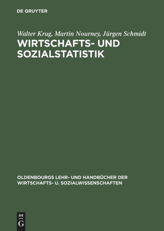 Cover: 9783486257496 | Wirtschafts- und Sozialstatistik | Gewinnung von Daten | Krug (u. a.)