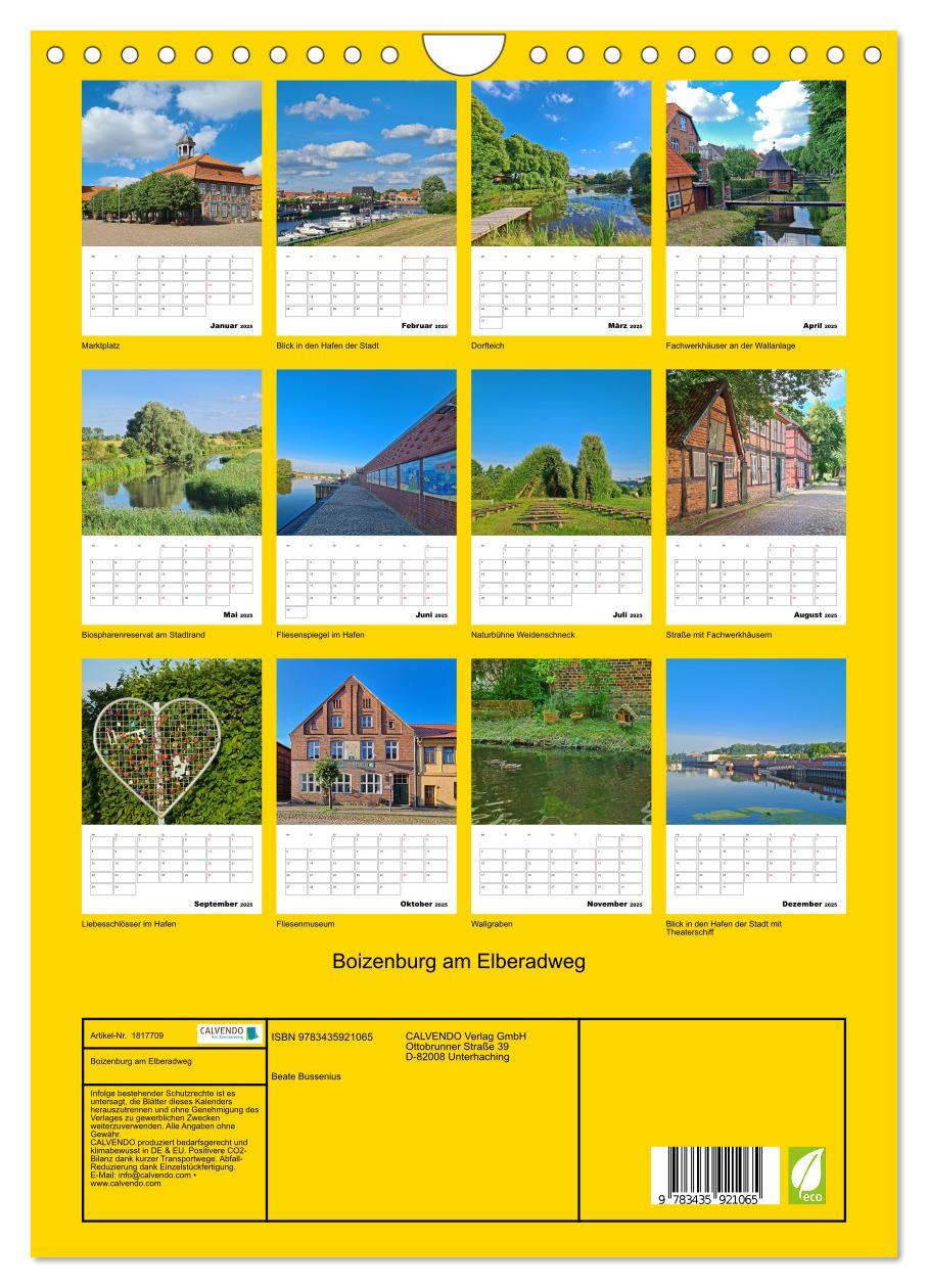 Bild: 9783435921065 | Boizenburg am Elberadweg (Wandkalender 2025 DIN A4 hoch), CALVENDO...