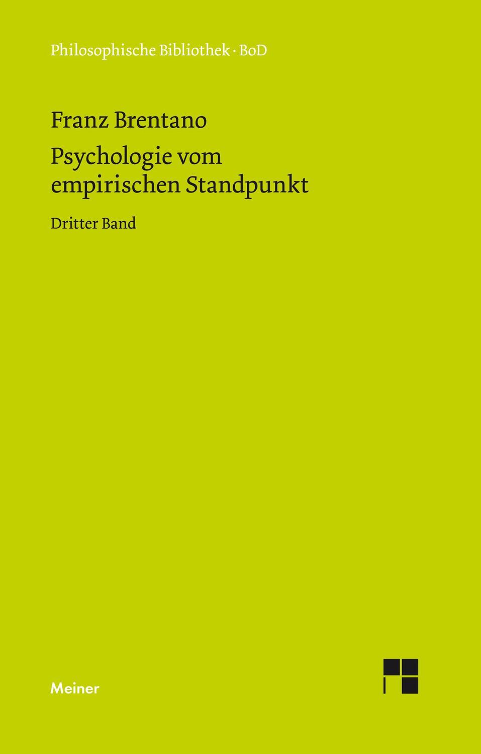 Cover: 9783787300174 | Psychologie vom empirischen Standpunkt / Psychologie vom...