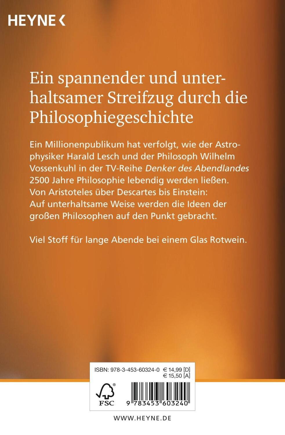 Bild: 9783453603240 | Die Großen Denker | Philosophie im Dialog | Harald Lesch (u. a.)