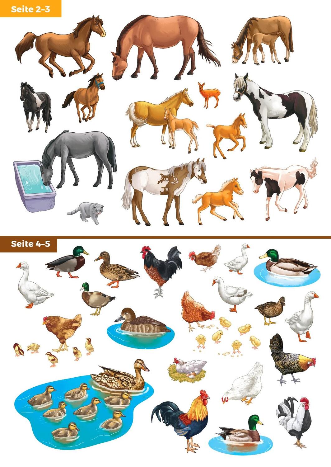 Bild: 9783863185985 | Tiere unserer Erde. Mein Stickerbuch. Bauernhof | Broschüre | 24 S.