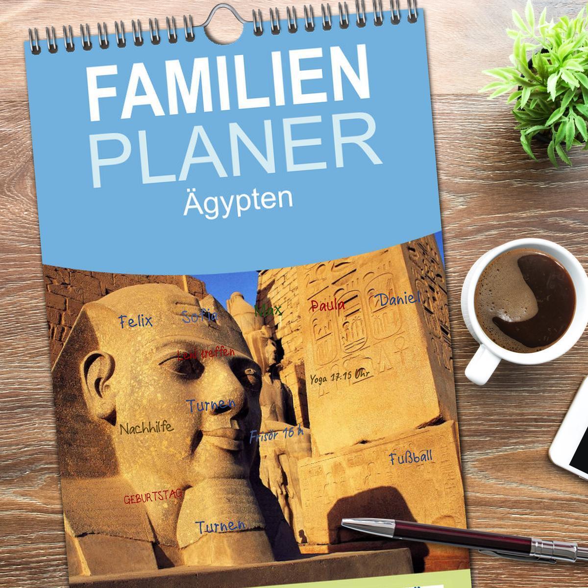 Bild: 9783457123072 | Familienplaner 2025 - Ägypten mit 5 Spalten (Wandkalender, 21 x 45...