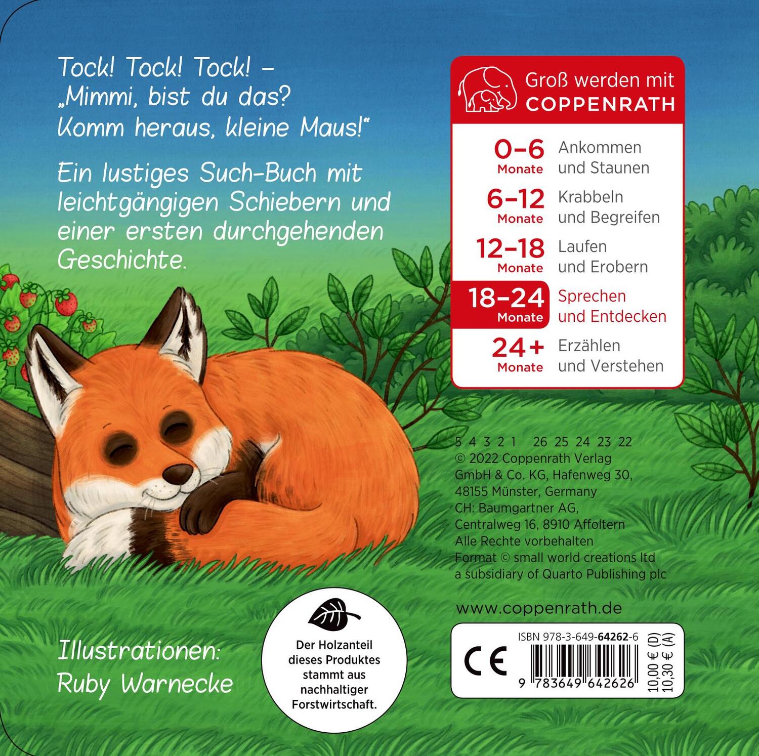 Rückseite: 9783649642626 | Komm heraus, kleine Maus! Bist du im Wald? | Ruby Anna Warnecke | Buch