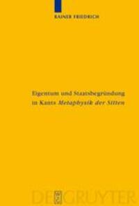 Cover: 9783110181661 | Eigentum und Staatsbegründung in Kants 'Metaphysik der Sitten' | Buch