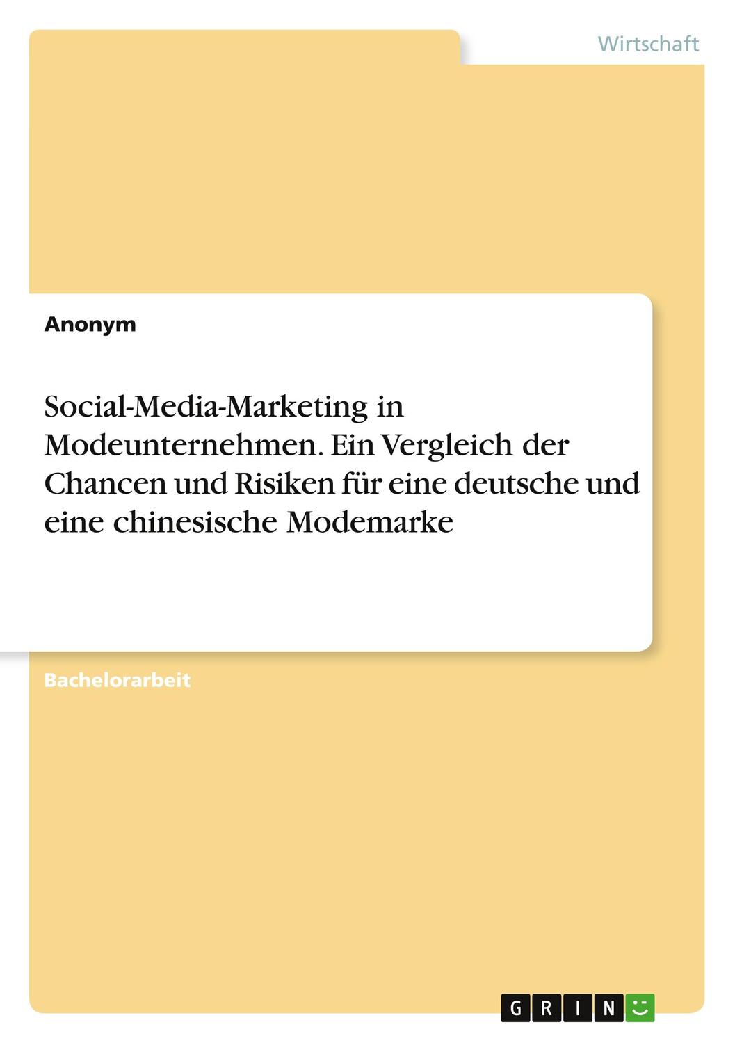 Cover: 9783346451804 | Social-Media-Marketing in Modeunternehmen. Ein Vergleich der...